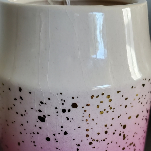 Soiree Pink Ecru Ombre Vase - Set of 2 - Picture 3 of 7